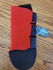Formay Horse Tail Shield Guard, Equine Tail Wrap, Red Black Neoprene