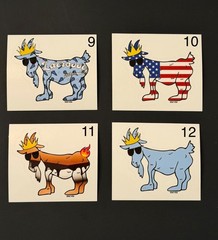 GOAT USA Stickers – Pick your chosen GOAT! (24 choices) New, rare, collectibles