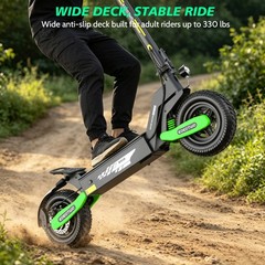 1200W Electric Scooter Adult 30MPH 40Mile Offroad Foldable All Terrain E-Scooter