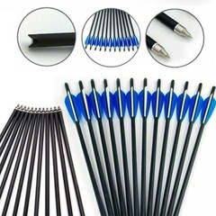 20 inch Archery Carbon Crossbow Bolts Half Moon Nock OD 8.8mm Arrows Hunting