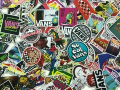 100 Pack Vans Skateboard Sticker bomb Vinyl Laptop Luggage Graffiti Decals Lot