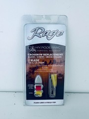 Rage Hypodermic Crossbow HD Replacement Blades, 100 125 Grain