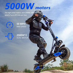 Reddydy 2500W*2 Motors 60V 25Ah Electric Scooter Foldable 10.5″ E-Scooter Adults
