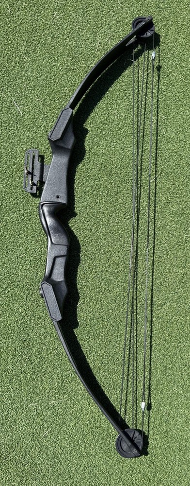 Bear Grizzly Bear Vintage Compound Bow 55 Lbs Right Hand Black Aluminum Archery