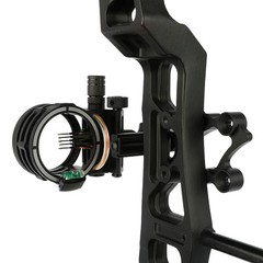 Compound Bow Sight 5 Pin Micro Adjustable Adaptor 0.019″ Archery Hunting RH LH