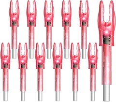 6/12PCS G Lighted Nocks for Arrows with .165 .204 universal fit, Red