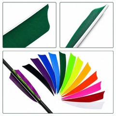 3″ 4″ 5″ Archery Arrow Natural Turkey Feathers Shield Cut Fletching Fletches DIY