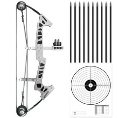 Tietheknot Archery Bow Set Compound Bow Stainless Steel Training Bow Outdoor