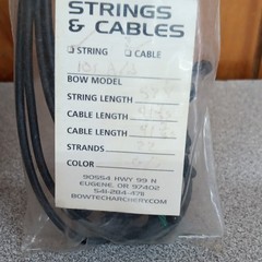 Bowtech Sniper XL String & Cable Set Black/Green Compound Bow 60in MPN 90554