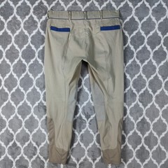 Dover Saddlery Riding Pants Women Size 34 Khaki Equestrian Breeches Stretch