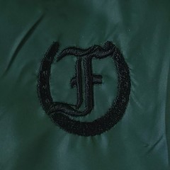 Freedmans Harness Mid Layer Zip Neck Jacket XS Green Logo Spellout Saddleseat