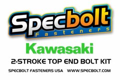 Kawasaki Top End Engine Bolt Kit KX 65 80 85 100 112 125 250 500 (Zinc) Rebuilds