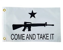 Come and Take It Flag 12×18 Inches – Perfect for UTV ATV SxS Boats Whip Flags