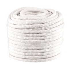 Braided Cotton Rope 131 Feet 1/2 Inch Natural Durable for Crafting DIY Projects