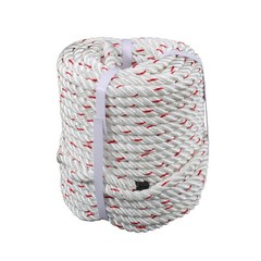 1/2 ‘X 120’High Strength Braided Rope Breaking Strength 1160 Pounds White Red
