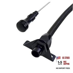 700R4 4L60E 4L80E Trans Flexable Stainless Braided Hose Dipstick Compatible