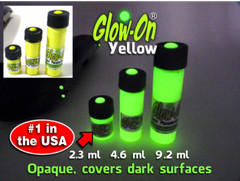 Glow-On YELLOW Glow Paint For Gun Sights, Fishing Lures 2.3 ml Vial, Bright!