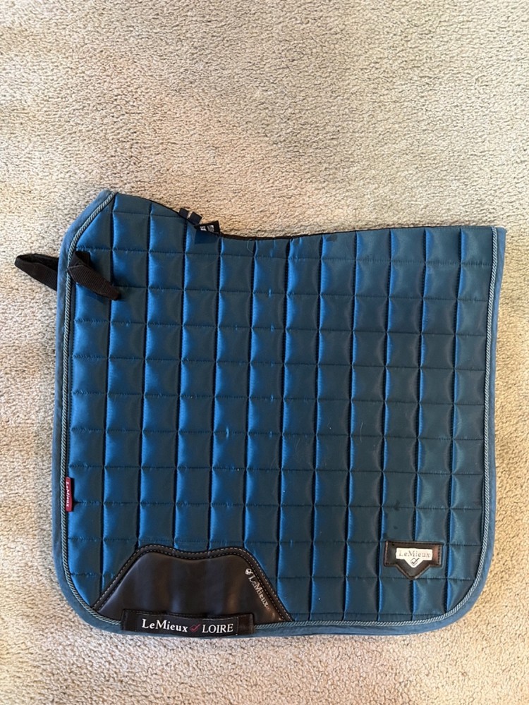 LeMieux Loire Classic Dressage Square Saddle Pad DR Large Dark Turquoise