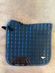 LeMieux Loire Classic Dressage Square Saddle Pad DR Large Dark Turquoise