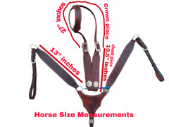 Western Leather Tack Set For Horse | Black Cheetah Tack Set