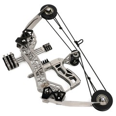 10″ Archery Mini Compound Bow 12lbs Arrows Set Children Toy Gift Target LH RH