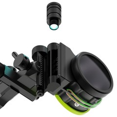 5Pin Archery Sight Compound Bow 4X 6X 8X Lens.019″ Micro Adjustable Hunt RH LH