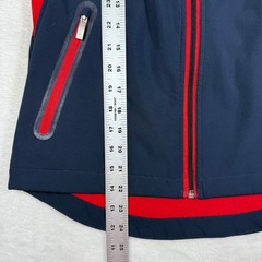 Ariat Womens Navy Blue Red Team Softshell Jacket Wind Water Resistant Logo XS
