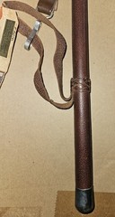Vintage Antique Leather Wrapped Braided Horse Bull Riding Whip Stick Military
