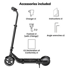 Electric Scooter Kids Ages 6-12 3 Speeds 150W Dual Brake E-Scooter Adjustable
