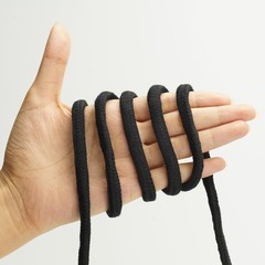 KINGLAKE 10MM Soft Cotton Rope 2 Pack 33Ft/10M Black Rope Thick Rope for Plant H