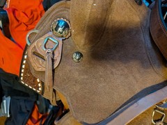 Seven Saddle Lightweight Leather Saddle, Brown,Seat: 12.5″ Gullet:6.5