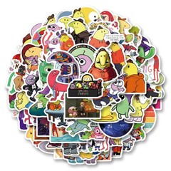 62PCS Smiling Friends Cartoon Stickers for Phones Computers Cars Birthday