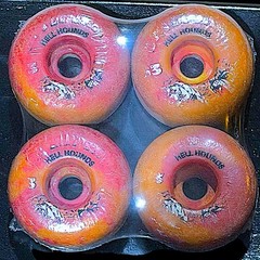 Vintage Spitfire Hell Hounds 63mm Multi Color Skateboard Wheels Made In The USA