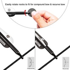 12Pack Carbon Arrows 32″ Spine500 with Removable Tips for Compound & Recurve Bow