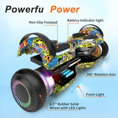 Commugo Hoverboard Self-Balancing Scooter Hoverboard UL 2272 Bluetooth for Kids