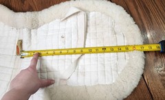 Fleeceworks fitted hunter pad sheepskin, white 15 15.5 16.5″ saddle $336