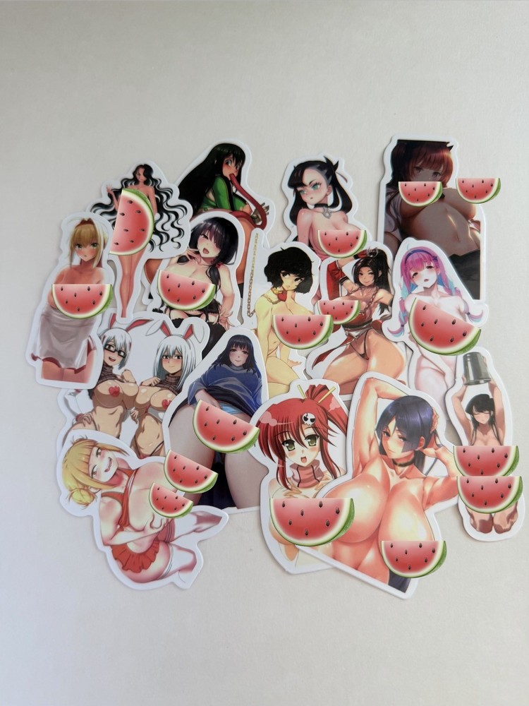 15 Sexy Anime Girl Stickers Waifu Skateboard Phone Laptop Same as Pictures