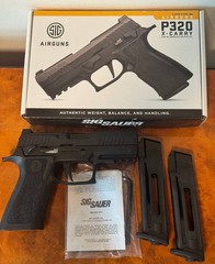 SIG Sauer P320 X-Carry CO2 BB Air Pistol w/ Box & 2 Mags AIR-P320XCA-BB