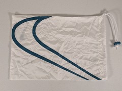 Nike Track & Field Spikes Shoe Drawstring Bag White Spruce Green 16.5″x11.5″