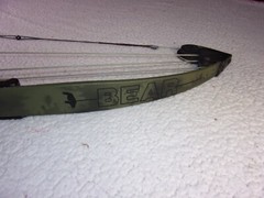 Bear Whitetail Hunter Compound Bow With Camo Limbs
