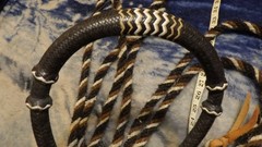 Vintage Horse Hair Mecate Bosal Pair Braided Kangaroo Hide?