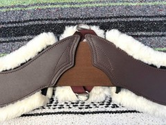 Total Saddle Fit -STRETCHTEC Western Cinch – 34” Brown / Fleece Liner