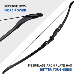 30lbs Recurve Bow and Arrow,Archery Bows Set for Adults,Right Hands Bow,Suita…