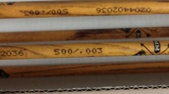 (6) Black Eagle – Vintage – 19/64″ Dia. – .003 Strt – 500 Spine – Carbon Arrows