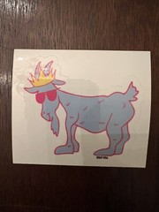 GOAT USA Pink and Blue Neon Goat Sticker. Single Sticker. Brand New.