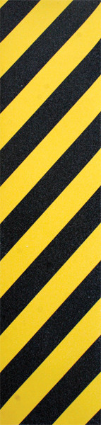 FKD GRIP SINGLE SKATE GRIP SHEET CAUTION YELLOW/BLACK