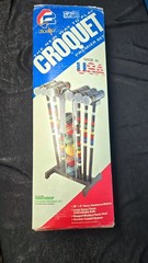 Vintage Forster Winthrop Croquet 6 Player Premier Set 3586 Lawn Game Party USA