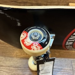 Element Seal Complete Skateboard 8.0 All Terrain Urethane Wheels Black White Red