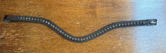 Passier Black Wave Grapite Crystal Browband 17”