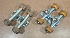 2 sets Vintage Used Skateboard Trucks 1990s ~ GRIND KING & SICK AIR